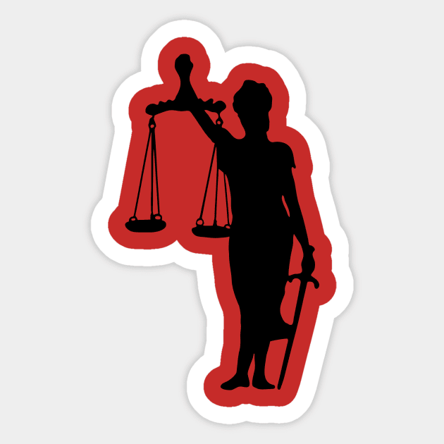 Justice Sticker by Huggy Mauve